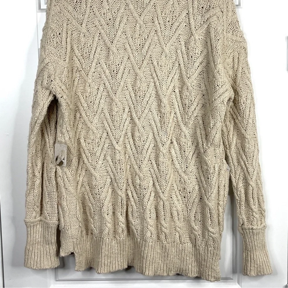 FREE PEOPLE Montana NEW Cable Knit Cardigan Sweater NEW With Tag Size XS Tea